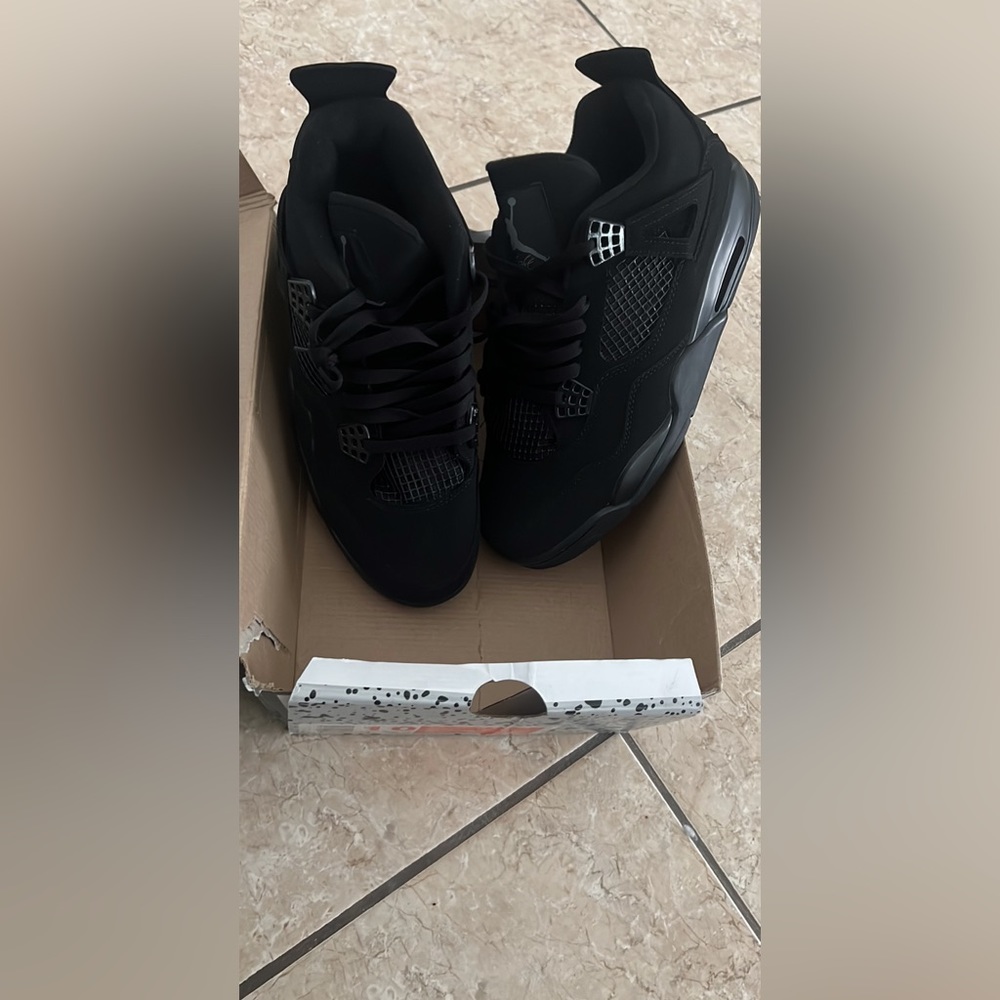 Jordan black cats 4’s